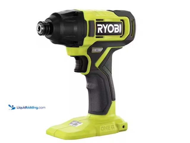 Lot 49-1575750 - RYOBI ONE+ 18V Cordless 1/4 in. Impact Driver (Tool Only), Model # PCL235B, Slightly used, Powers on...