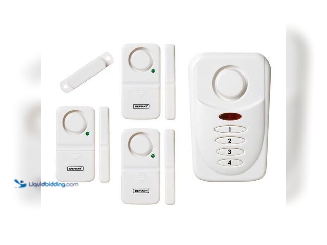 Lot 49-5416215 - Defiant Wireless Home Security Door/Window Alarm Kit. [Model # THD-WK-2] New