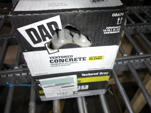 Lot 49-3464315 - (Lot Of 12) DAP 10.1 oz. Gray Textured Concrete Premium Elastomeric Filler and Sealant, Model# 08676...