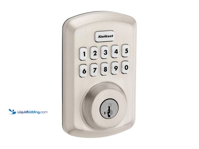 Lot 49-5452267 - Kwikset
Powerbolt 250 10-Button Keypad Satin Nickel Transitional Electronic Deadbolt Door Lock SKU ...