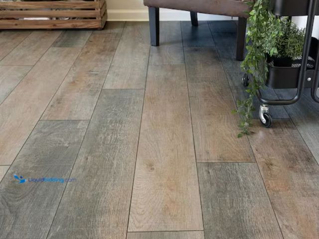 Lot 49-2000838 - Approx. (334) sq. ft. of Krono Original Grey Restoration Oak 10 mm T x 8 in. W Waterproof Laminate W...