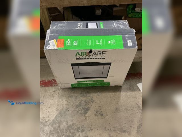 Lot 49-3564901 - AIRCARE Digital Whole-House Console-Style Evaporative Humidifier (Silver). Model: 4DTS 900. Unused