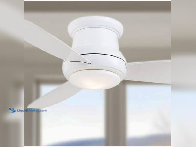 Lot 49-5539809 - MINKA-AIRE Concept II 52 in. Integrated LED Indoor White Ceiling Fan with Light with Remote Control....