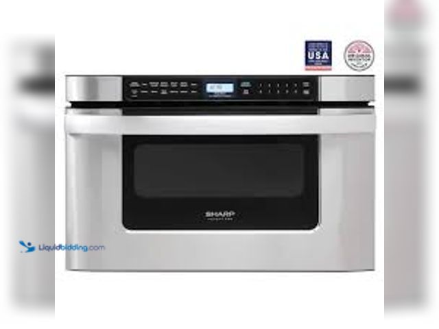 Lot 49-5443282 - Sharp 24 in. W 1.2 cu. ft. Built-in Microwave Drawer in Stainless Steel with Sensor Cooking. Model #...