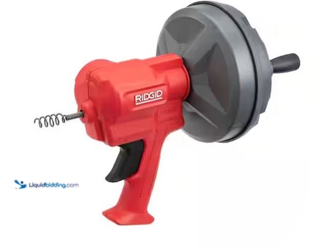 Lot 49-1528192 - RIDGID EZ SPIN Drain Cleaning Snake Auger Model # 80168, Used  Ref#HDSR0903
