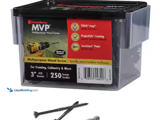 Lot 49-2000347 - Lot of (2) 250-packs of FastenMaster #10 x 3 in. Torx TTAP Drive SureSink Flat Head MVP Multipurpose...