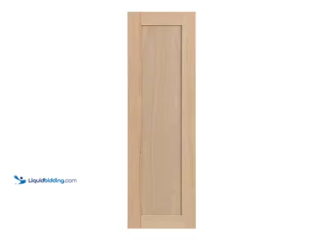 Lot 49-2000159 - Lot of (4) Hampton Bay 12 in. W x 36 in. H Wall Cabinet Decorative End Panel in Unfinished for CLICK...