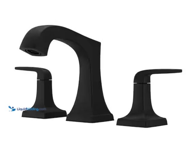 Lot 49-2006559 - Pfister Bellance 8 in. Widespread Two Handle Bathroom Faucet with Drain Kit Included in Matte Black,...