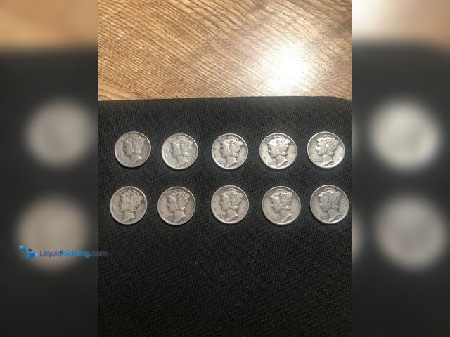 Lot 49-397067 - US 10- silver mercury dimes