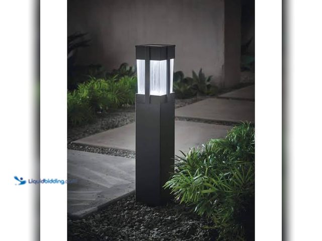 Lot 49-1629107 - Home Decorators Collection Sumner 20 Lumen Black LED Weather Resistant Outdoor Solar Path Light with...