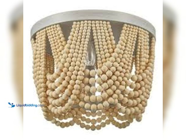 Lot 49-3564258 - Home Decorators Collection Harlan 15 in. 3-Light Brushed Grey Flush Mount Unused