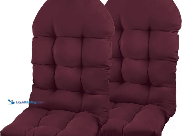 Lot 49-5458864 - Adirondack Chair Cushion, Rocking Chair Cushion 44x19.4x4 inch, High Back Patio Cushions of Upper an...