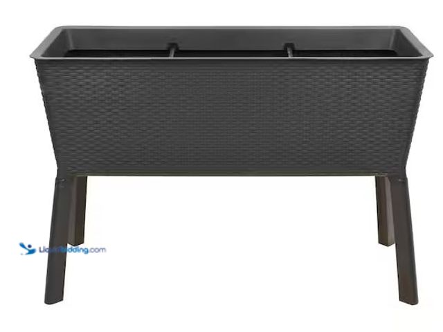 Lot 49-5486606 - Vigoro
Large Brown Plastic Elevated Raised Garden Bed (19.8 in. L x 44.5 in. W x 15.3 in. H) Intern...