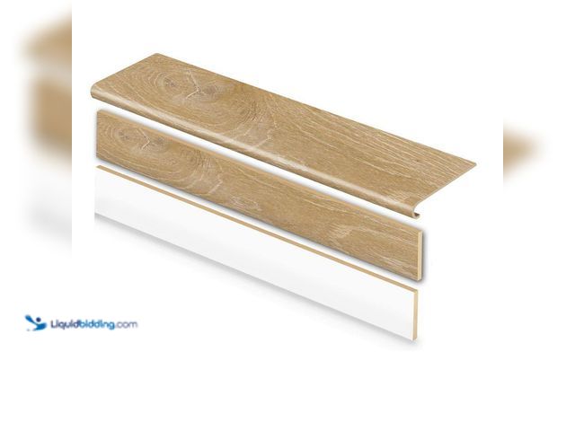 Lot 49-5416105 - Cap A Tread Dusk Cherry 47 in. L x 12.15 in. W x 42.92 mm T Vinyl Overlay Stair Tread and Reversible...