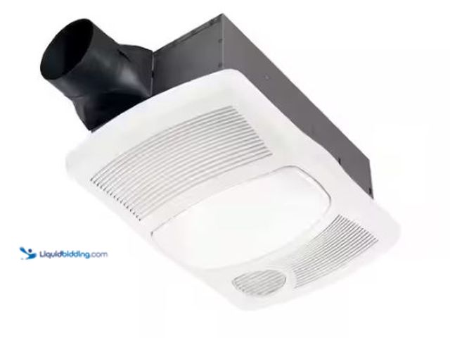 Lot 49-1569480 - Broan-NuTone 110 CFM Ceiling Bathroom Exhaust Fan with Light and 1500-Watt Heater, Model # 765H110L,...