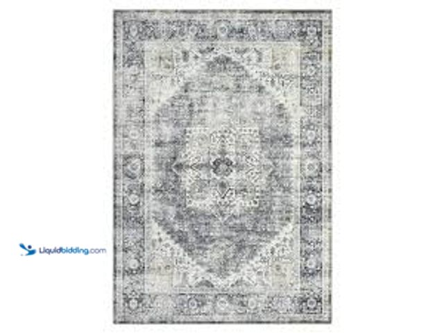 Lot 49-5461471 - Garvee Gray 5x7 Vintage Persian Style Area Rug Faux Cashmere Polyester. Model # GW_PHO_3369Z5GM. Unu...