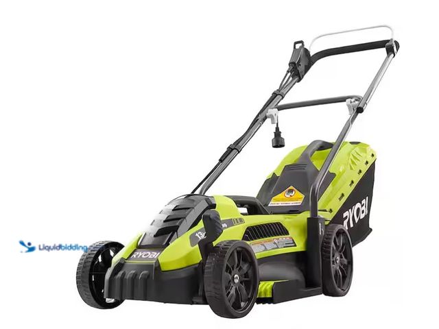 Lot 49-1566944 - RYOBI 13 in. 11 Amp Corded Electric Walk Behind Push Lawn Mower, Model # RYAC130-S, Used, Unable to ...