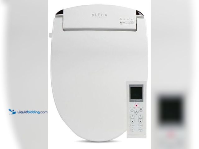 Lot 49-3523522 - ALPHA BIDET JX2 Elongated Bidet Toilet Seat, White, Endless Warm Water, *NEW* Bowl Mist, LED Light, ...