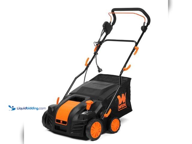 Lot 49-2024820 - WEN 16 in. 15 Amp 2-in-1 Electric Dethatcher and Scarifier with Collection Bag. Model # DT1516. MSRP...