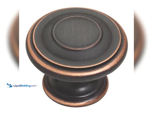 Lot 49-5575083 - QTY 2 - Liberty 10-Pack Harmon 1-3/8 in. (35 mm) Classic Bronze with Copper Highlights Round Cabinet...