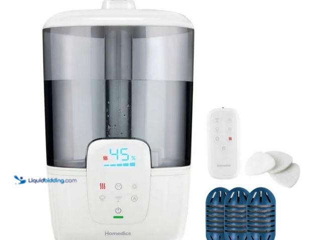 Lot 49-2001315 - Homedics Total Comfort Ultrasonic Humidifier with UV-C Technology, Model # 876674524, Unused, Has at...