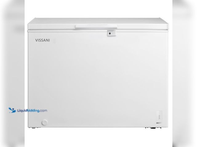 Lot 49-5453549 - Vissani 8.8 cu. ft. Manual Defrost Convertible Chest Freezer with LED Light in White Powered by Hubs...
