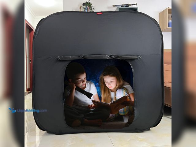 Lot 49-3565955 - Sensory Tent for Kids & Adults with Autism ADHD SPD - CPC Certification Large Size 40x40in Black Out...