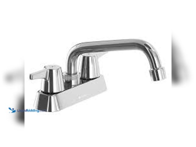 Lot 49-5448461 - Glacier Bay Aragon 4 in. Centerset 2-Handle Laundry Faucet in Chrome. Model # HD67849-0A01. Unused