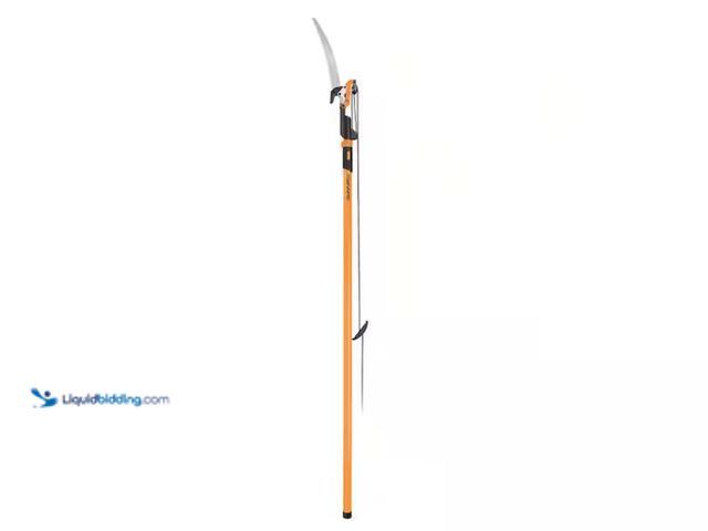Lot 49-2005974 - Fiskars Power Lever 1-1/8 in. Cut Capacity Steel Saw Blade 15 in. Fiberglass Pole 14 ft. Tree Pruner...