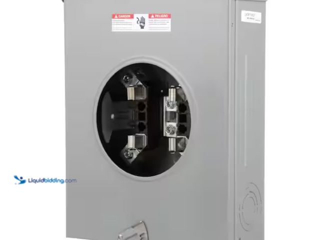 Lot 49-2026372 - Siemens 200 Amp 4-Jaw No Bypass Ringless Overhead/Underground Fed Meter Socket with Stainless Steel ...