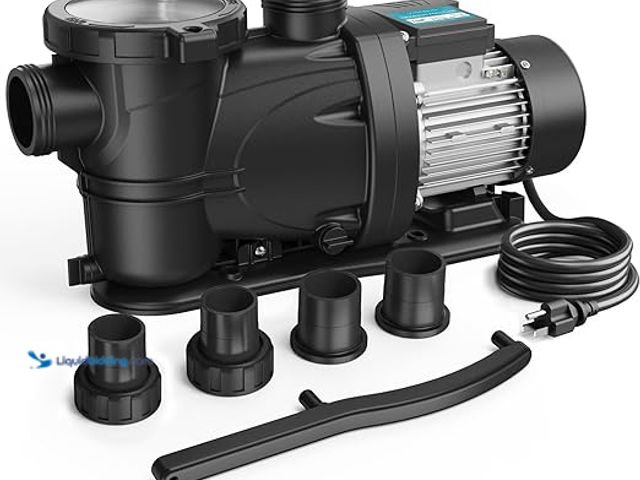 Lot 49-3516713 - In/Above Ground Pool Pump, Self Primming High Flow (Single Speed, 1HP, 5400 GPH, 115V). Model #B0DK5...