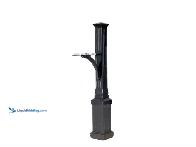 Lot 49-3432452 - Postal PRO Lexington Post Kit in Black, Model # PP235BL, Slightly used, Scuffs/scratches.  Ref#AHDSB...