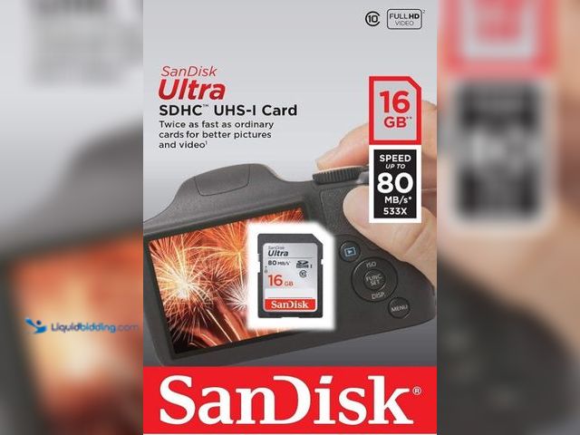 Lot 49-1569400 - (60 Pack) SanDisk Ultra 16GB Class 10 SDHC UHS-I Memory Card up to 80MB/s (SDSDUNC-016G-GN6IN), Mode...