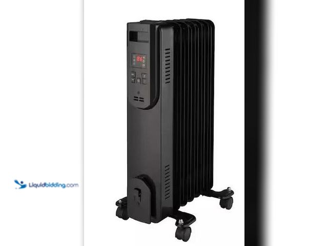 Lot 49-5486484 - Konwin
1500-Watt Black Indoor Electric Oil-Filled Radiator Convection Radiant Space Heater with Rem...