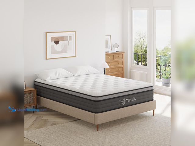 Lot 49-5416513 - Mubulily Full Mattress,8 Inch Hybrid Mattress in a Box with Gel Memory Foam,Motion Isolation Individ...