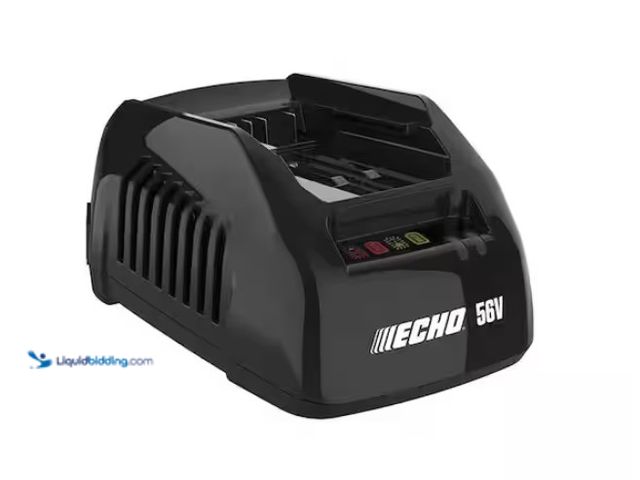 Lot 49-1567585 - ECHO 56V Battery System Standard Charger with On-Board LED Diagnostics and 6 ft. Power Cord, Model #...