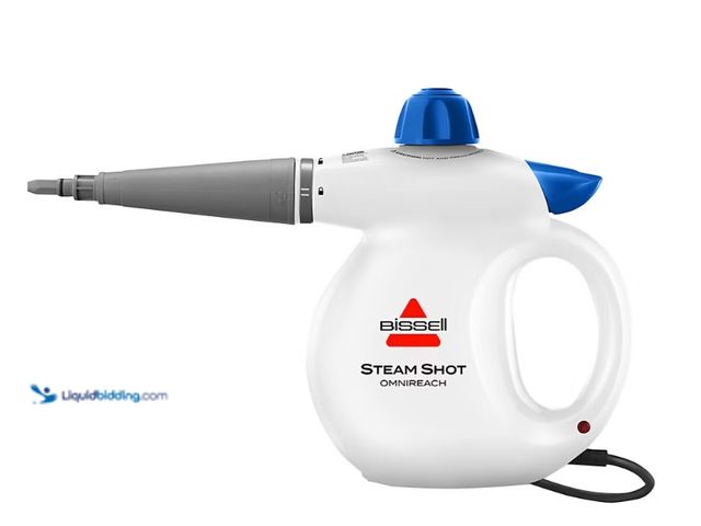 Lot 49-5543082 - BISSELL Steam Shot OmniReach Handheld Steam Cleaner. Item: 340863. Unused with attachments. Unable t...