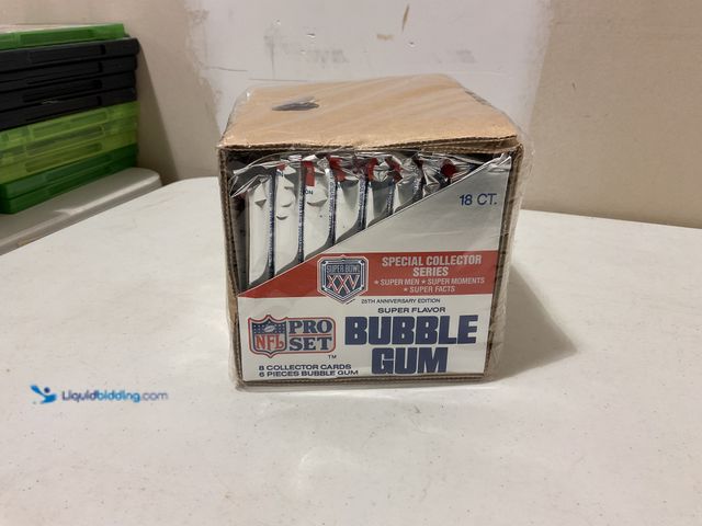Lot 49-1835330 - Other WOW AN AMAZING LOT OF FACTORY SEALED  SUPER BOWL XXV NFL PRO SET TRADING CARDS WITH 18 PACKS S...