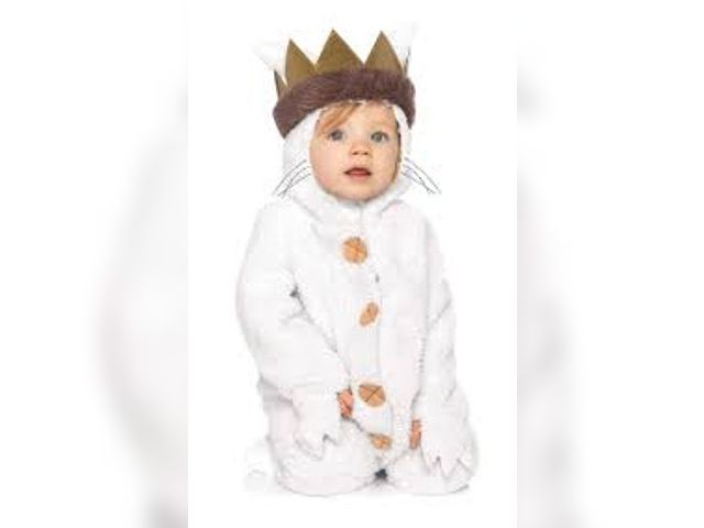 Lot 49-5438024 - 6/12 Month - Infant Where the Wild Things Are Max White Jumpsuit with Hood Halloween Costume. Unused