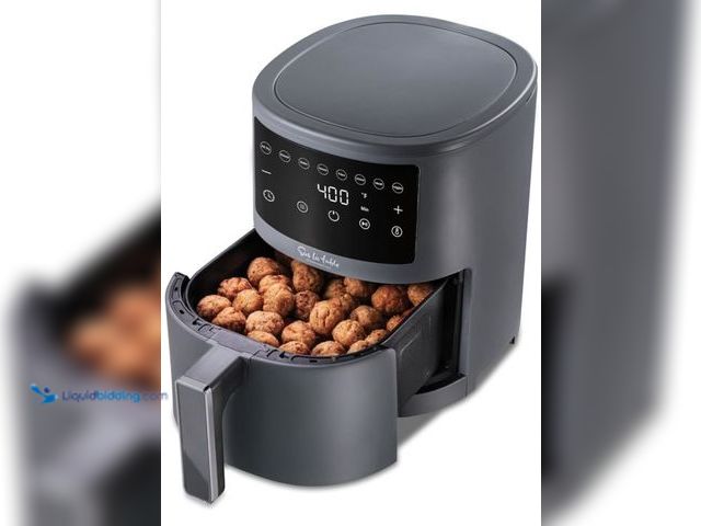 Lot 49-5436841 - Sur La Table Compact 3.8 Quart Air Fryer - Digital LED Touchscreen Display with 8-Presets, Air Fry, ...