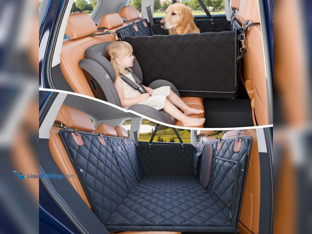 Lot 49-3564560 - Convertible Back Seat Extender for Dogs, Foldable 400lbs Hard Bottom Dog Car Seat Cover for Back Sea...