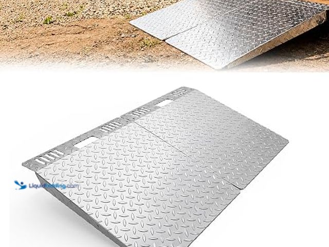 Lot 49-2022881 - (2-Pack) SORQINOTER Shed Ramp - 29" x 48“ Shed Ramp, Aluminum Ramps for Lawn Mower, 1800 lb LBS/Pair...