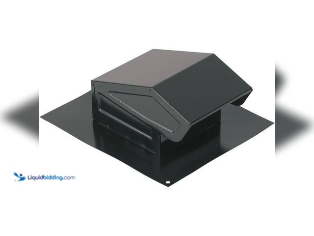 Lot 49-5449032 - (2) Broan Nu tone Galvanized Steel Roof Cap with Built-In Damper for 3 in. or 4 in. Round Static Roo...