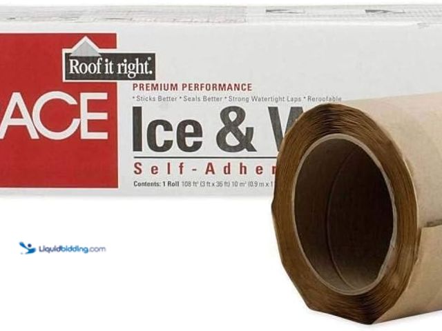 Lot 49-5538673 - Grace Ice & Water Shield Roofing Underlayment 36 in. x 75 ft. (225 sq. ft.). Model #B000WI45BU. Unus...