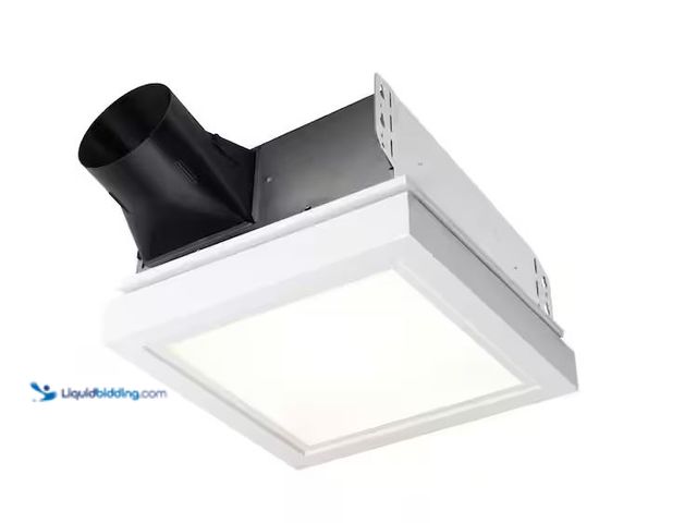 Lot 49-1568937 - Broan-NuTone Room side Series, Decorative, White Trim, 110 CFM, Room side Ceiling Bathroom Exhaust F...