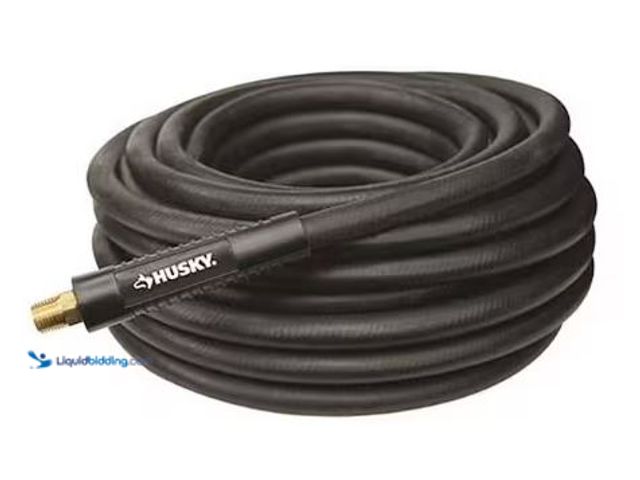Lot 49-1625460 - Lot of (2) Husky 3/8 in. x 50 ft. Heavy -Duty Rubber Hose, Model # AB-09E, Unused.  Ref#LB RELIST