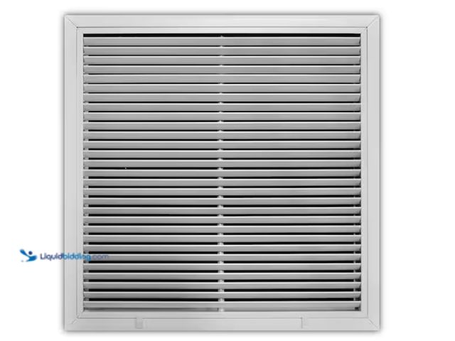 Lot 49-3613563 - Everbilt 20 in. x 20 in. Aluminum Fixed Bar Return Air Filter Grille in White, Model # EA29020X20, U...