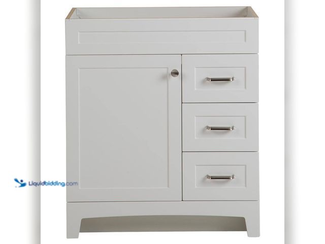 Lot 49-5447611 - Home Decorators Collection Thornbriar 30 in. W x 22 in. D x 34 in. H Right Side Drawers Vanity Cabin...