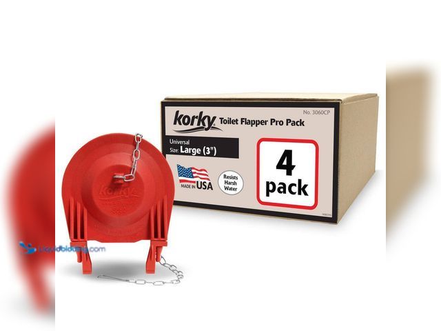 Lot 49-5435965 - Korky
3 in. Premium Universal Toilet Tank Flapper Contractor Pack Unused