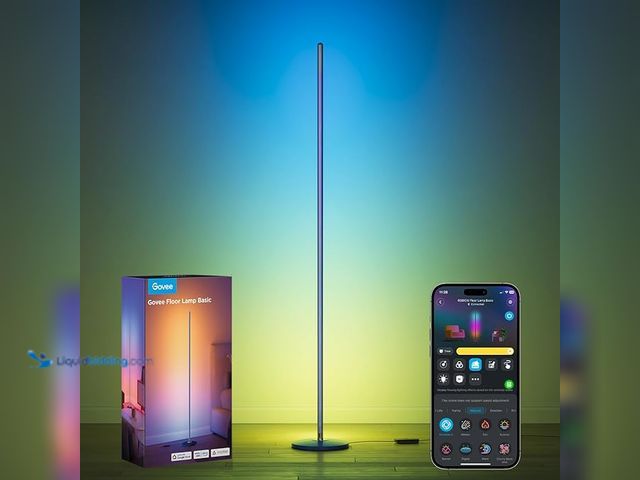 Lot 49-3600245 - Govee RGBIC Floor Lamp Basic, LED Corner Lamp Works with Alexa, Smart Modern Floor Lamp with Music S...